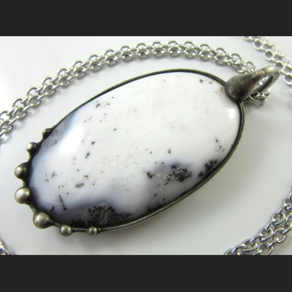 Dendritic Opal Necklace - Picture 2 of 3